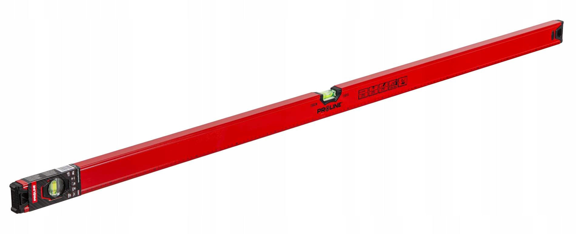 Aluminium level 150cm 1,5m 2 libels 1mm/1m STANDARD Proline 15855
