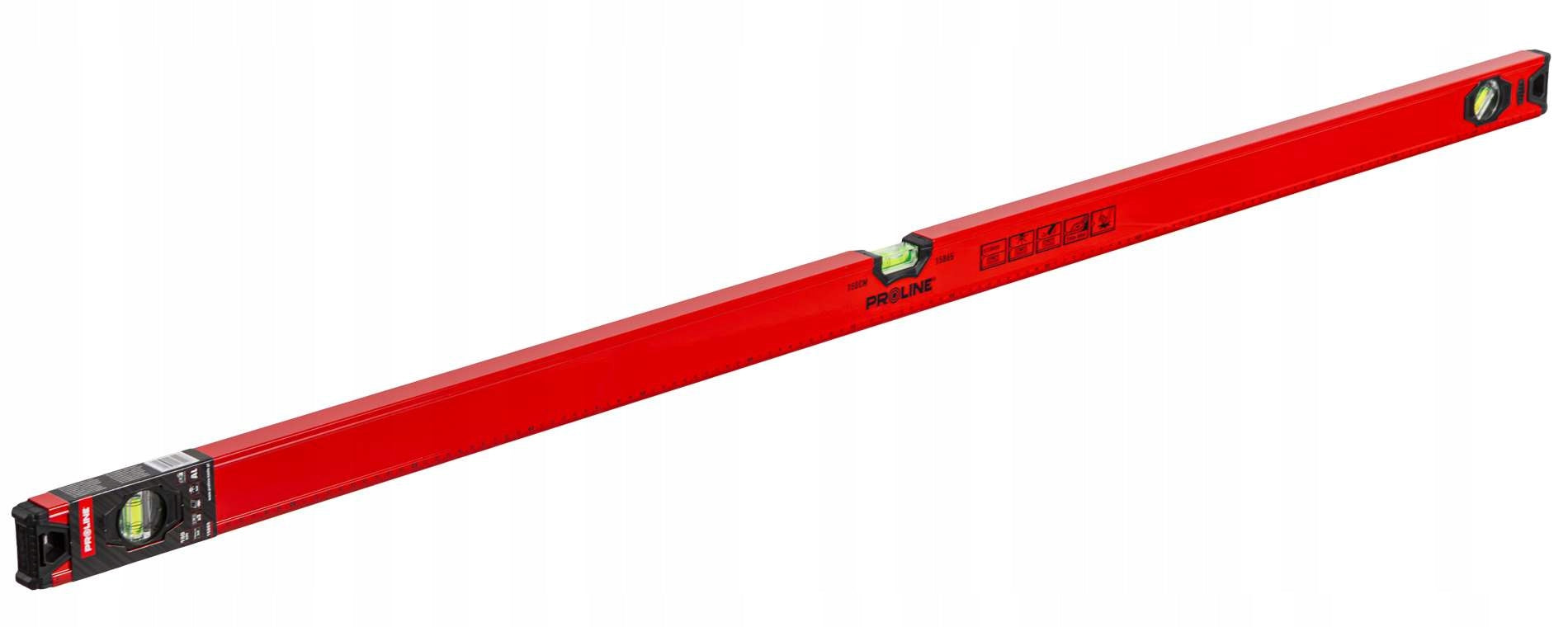 Aluminium level 150cm 1,5m 3 libels 1mm/1m STANDARD Proline 15865