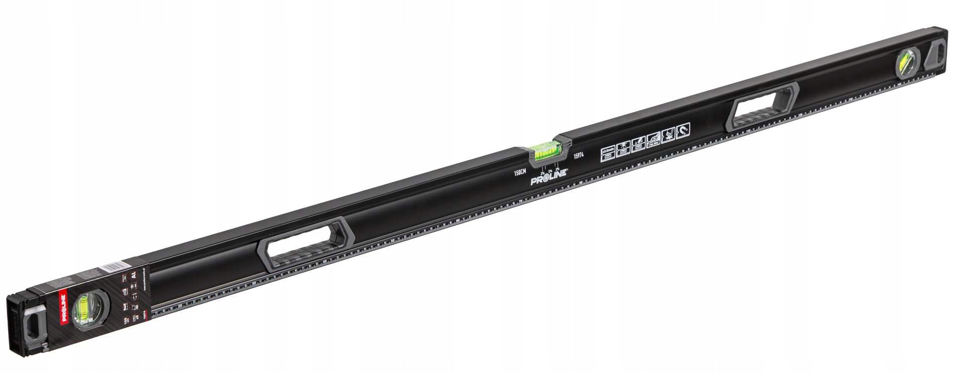 Aluminium level handles 150cm 1,5m 3 libels 0,5mm/1m PREMIUM Proline