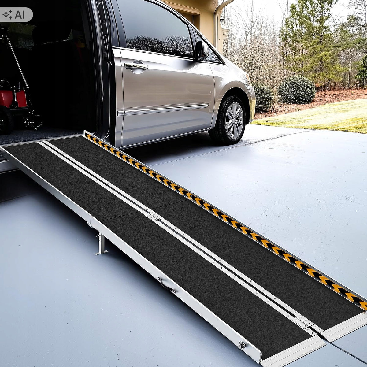 Aluminium ramp for trolleys 362 kg folding non-slip WALKERS AND PROGi Brand no brand