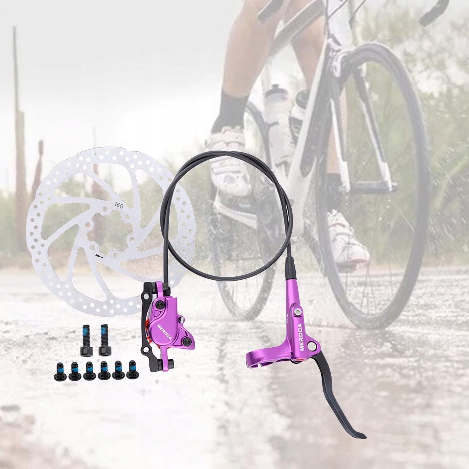 Aluminum Alloy Mountain Bike Hydraulic Disc Brakes Purple R 1 Discbrake Manufacturer code DYNWAVE-54058990