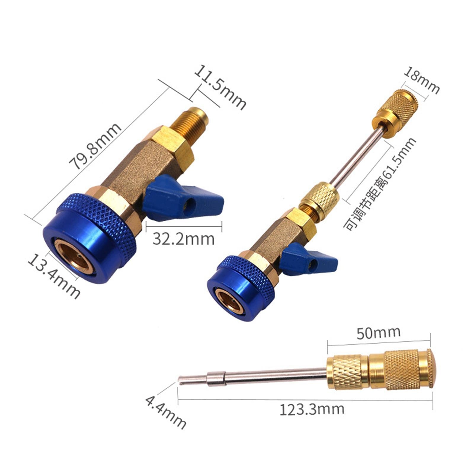 Aluminum Alloy Quick Remover Installer Adjustable Valve Low Pressure Blue Brand no brand