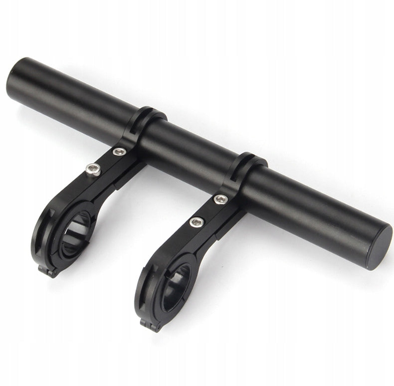 Aluminum Bike Handlebar Extension 20cm Double Bracket Black