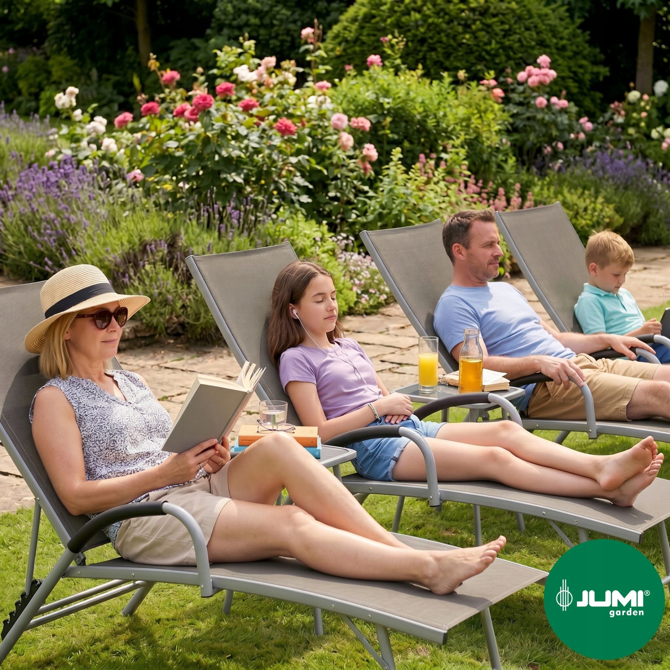 Aluminum Couch FOLDING Garden DECKCHAIR for Garden Adjustable Backrest Kind couch