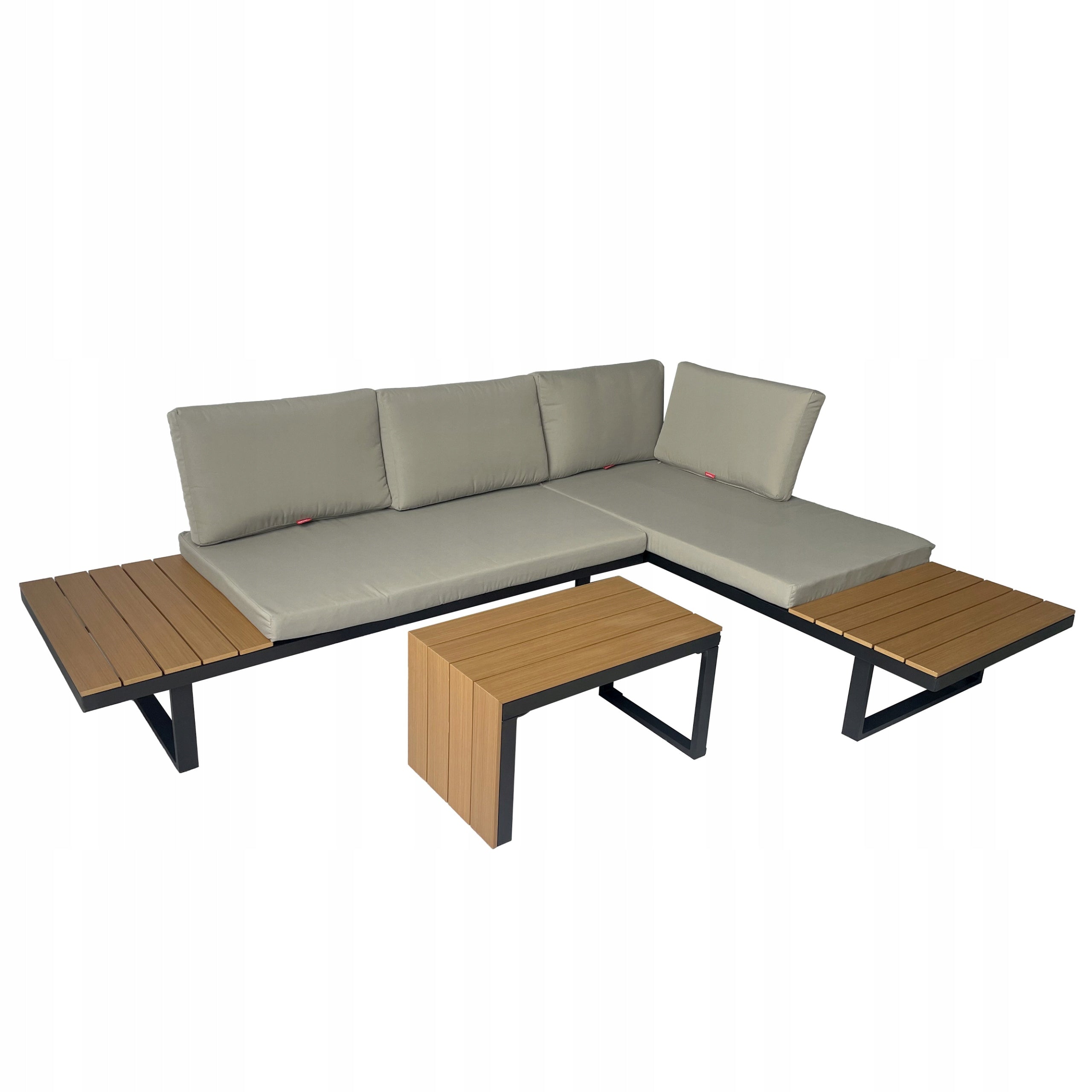 Aluminum Garden Furniture Set Corner Table Terrace Waterproof