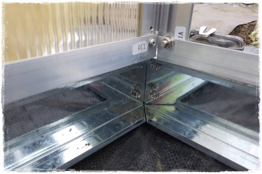Aluminum Garden Greenhouse with Polycarbonate 190x363x191cm Length 3.63 m