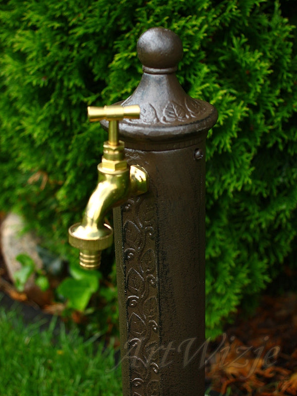 Aluminum Garden Hydrant with Faucet 1/2 Water Intake Drain Point Manufacturer ART Wizje