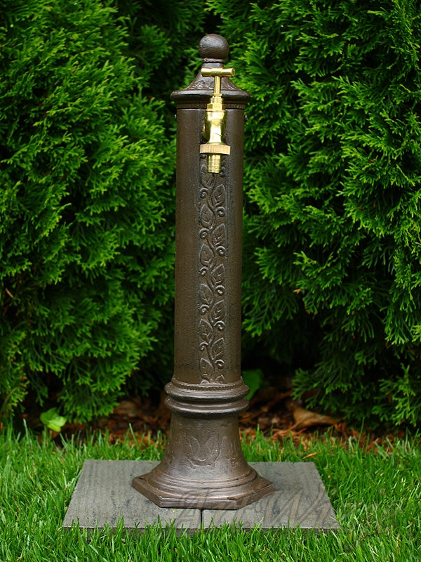Aluminum Garden Hydrant with Faucet 1/2 Water Intake Drain Point