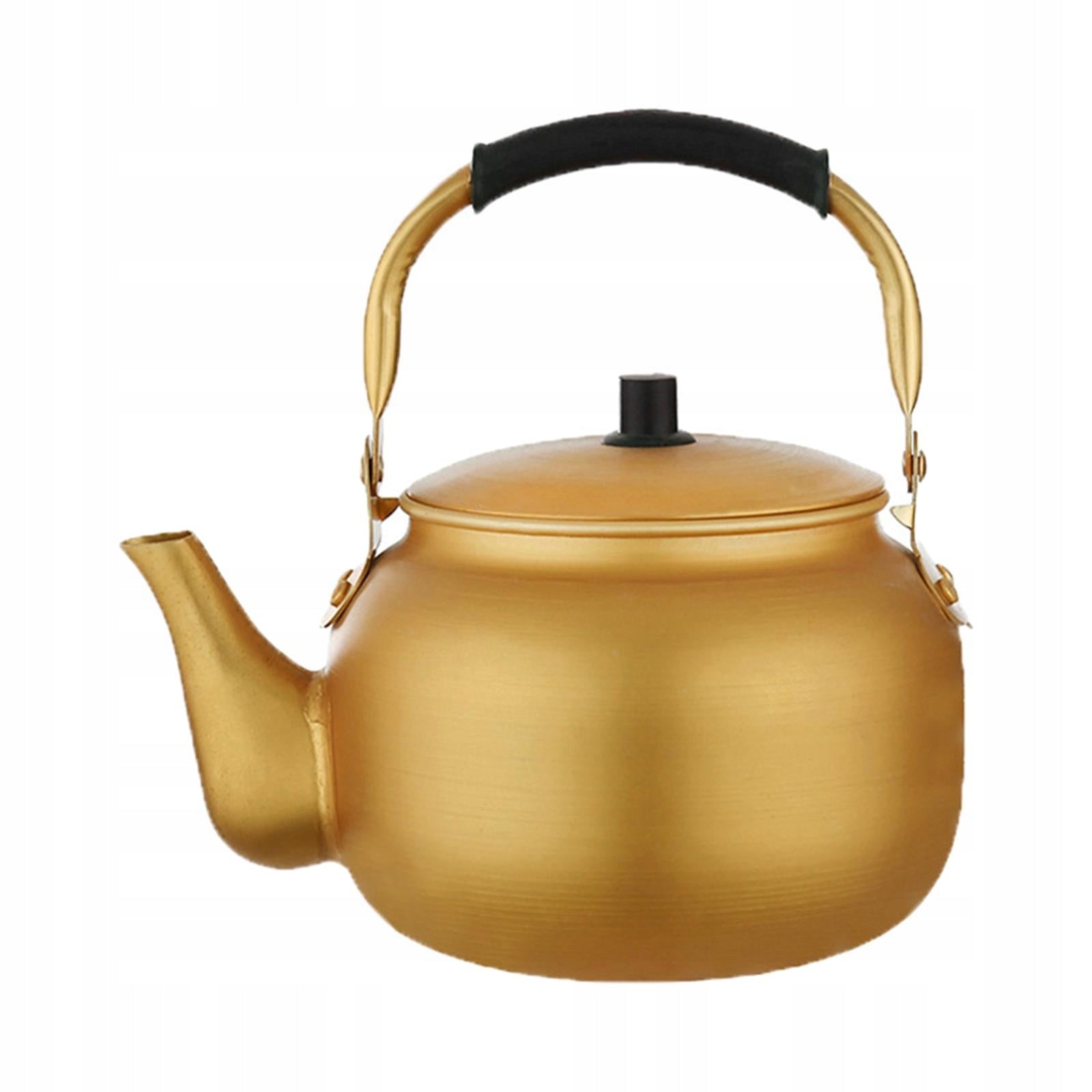 Aluminum Gas Stove Kettle Ergonomic Handle Tea Pot Coffee Pot Portable A-3L Brand no brand