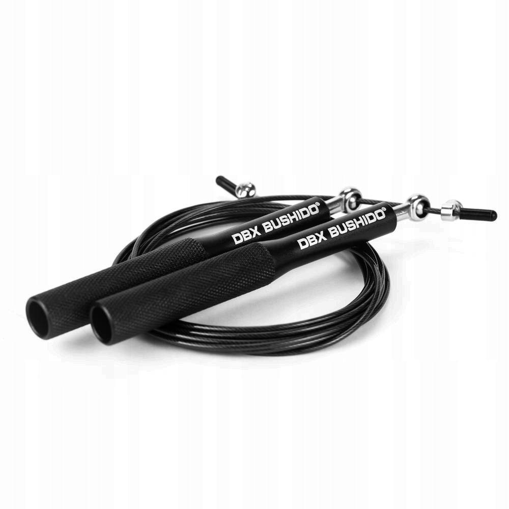 Aluminum Jump Rope with Steel Rope DBX Pro Black + Cover Manufacturer code skakanka treningowa Pro-Black-3203-Bushido