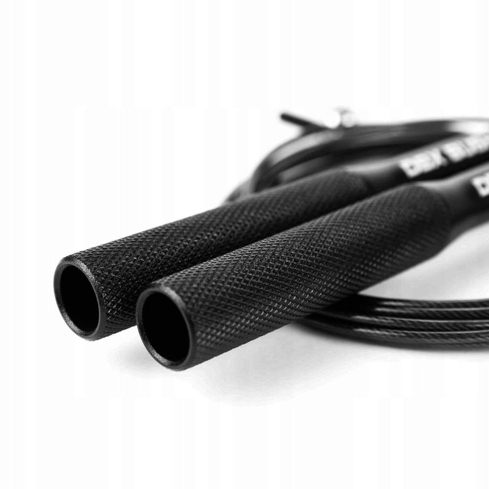 Aluminum Jump Rope with Steel Rope DBX Pro Black + Cover Rope length 300 cm