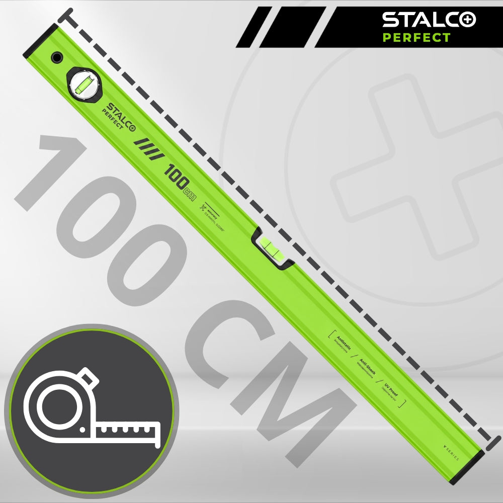 Aluminum Level 100 cm Level Stalco Perfect Vseries 2 libelle 1m Manufacturer code S010265504