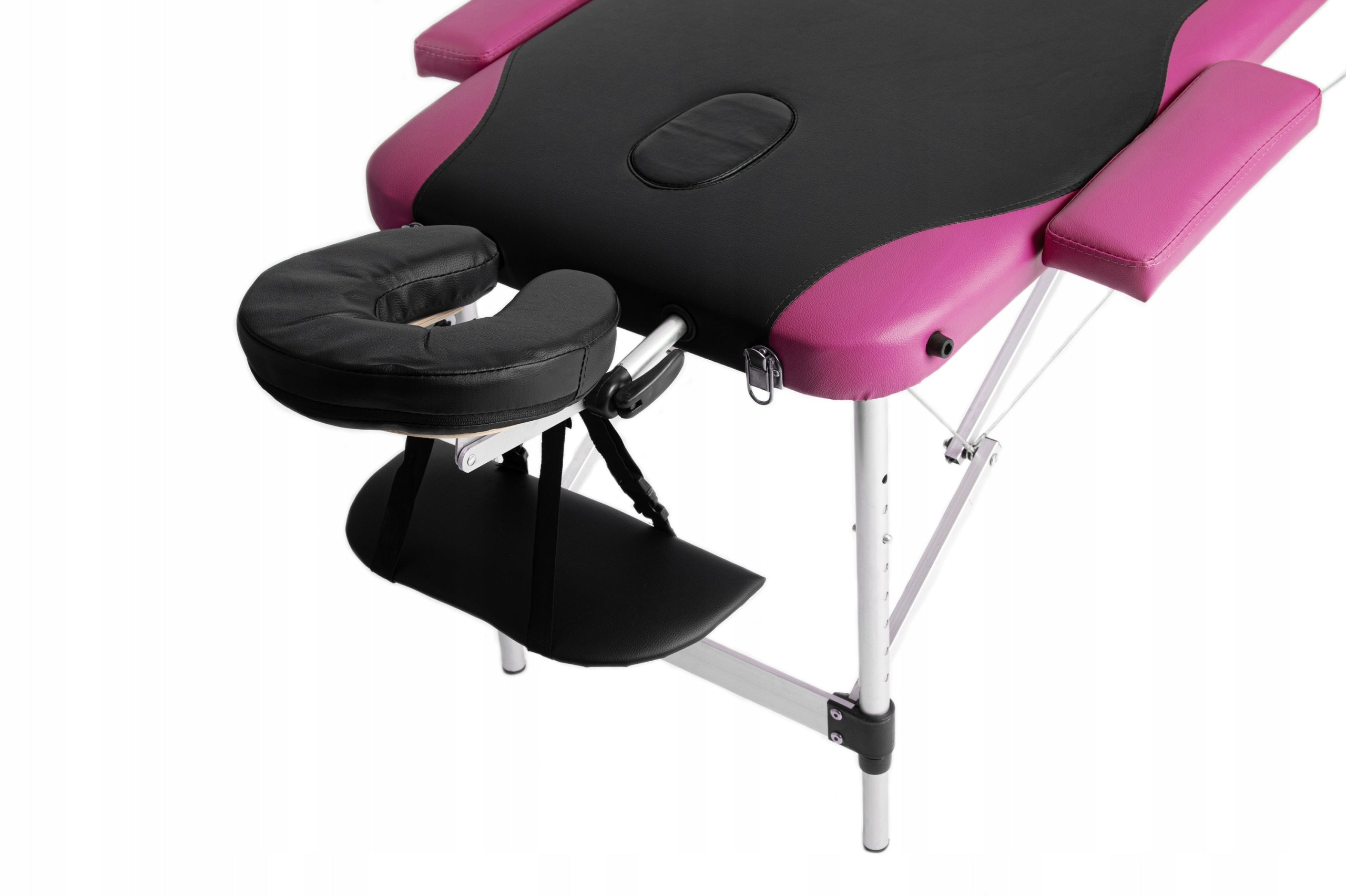 Aluminum Massage Folding Table Black and Pink Kind folding table