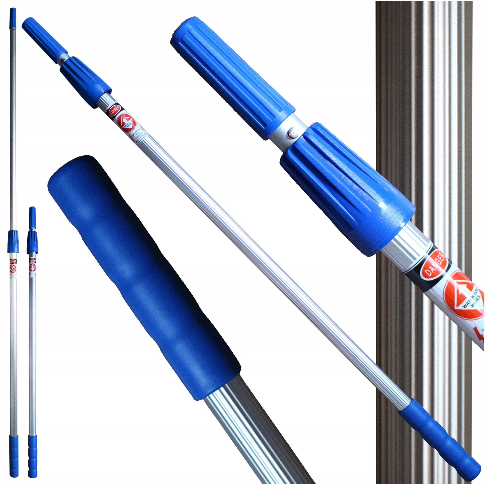 Aluminum Mop Stick TELESCOPIC Bar Raypath 165 cm For Floor Windows