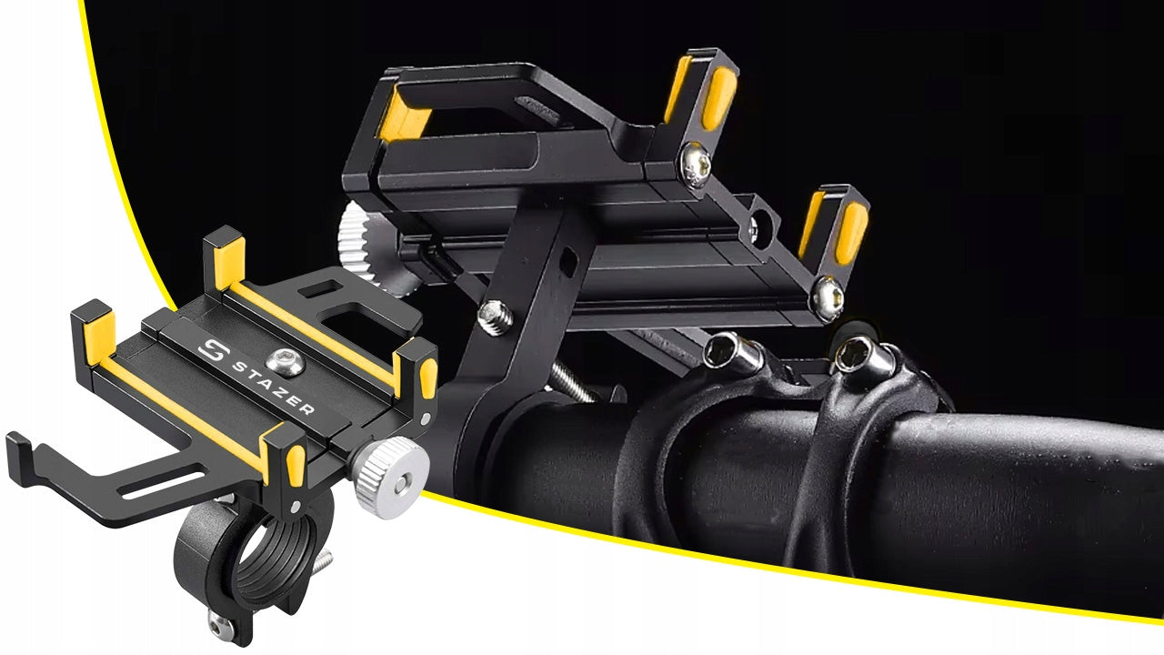 Aluminum Motorcycle Bike Phone Mount Handlebar S-Shape Strong Product weight with unit packaging 0.152 kg