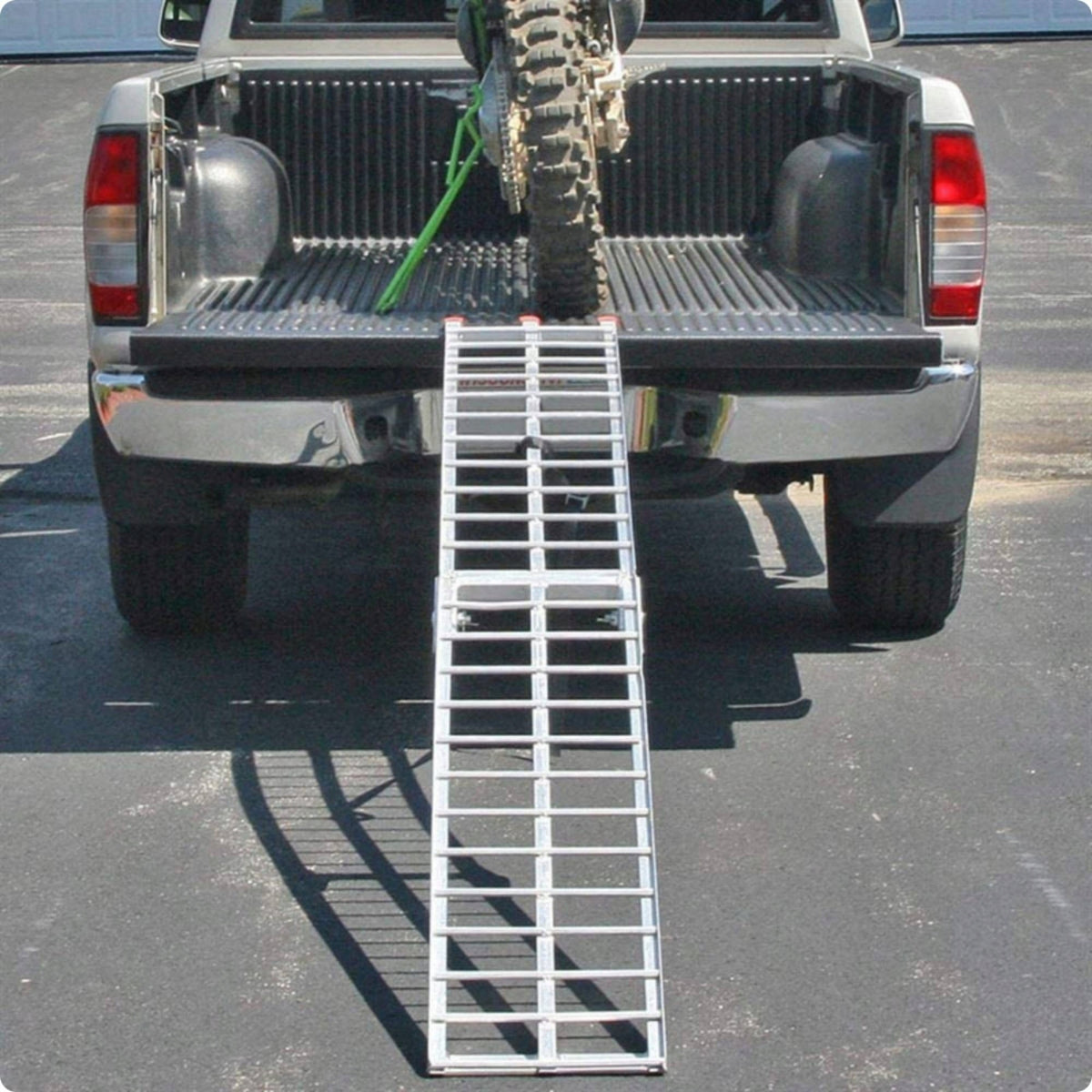 Aluminum Motorcycle Ramp Crossbar Folding Motorcycle Ramp Ladder-Like Brand no brand