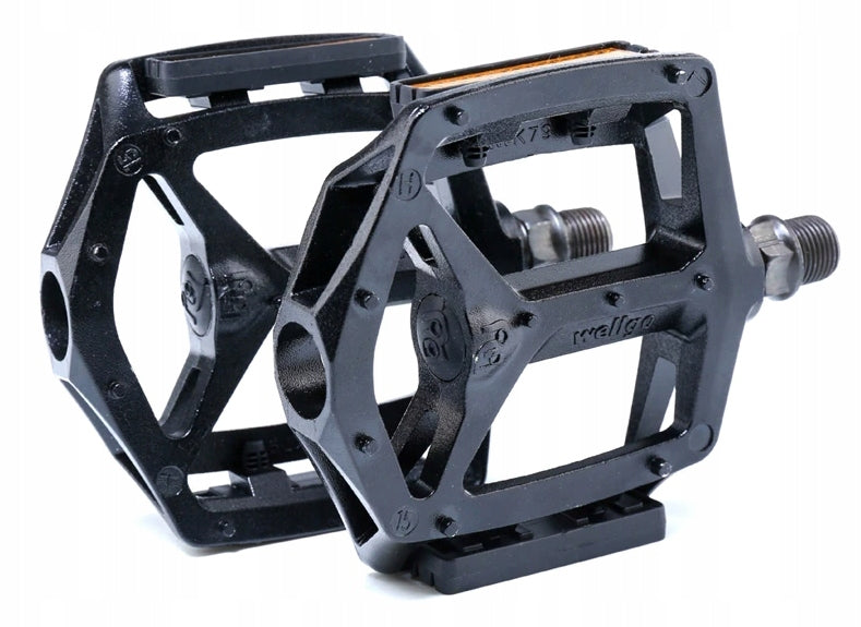 Aluminum Platform Bike Pedals for MTB Bike Trekking Black Lightweight