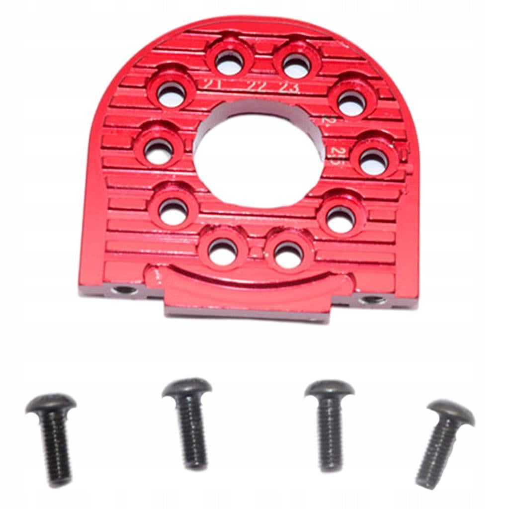 Aluminum RC Mount Holder Spare for TT02 1:10 RC Vehicles Crawler Model Red