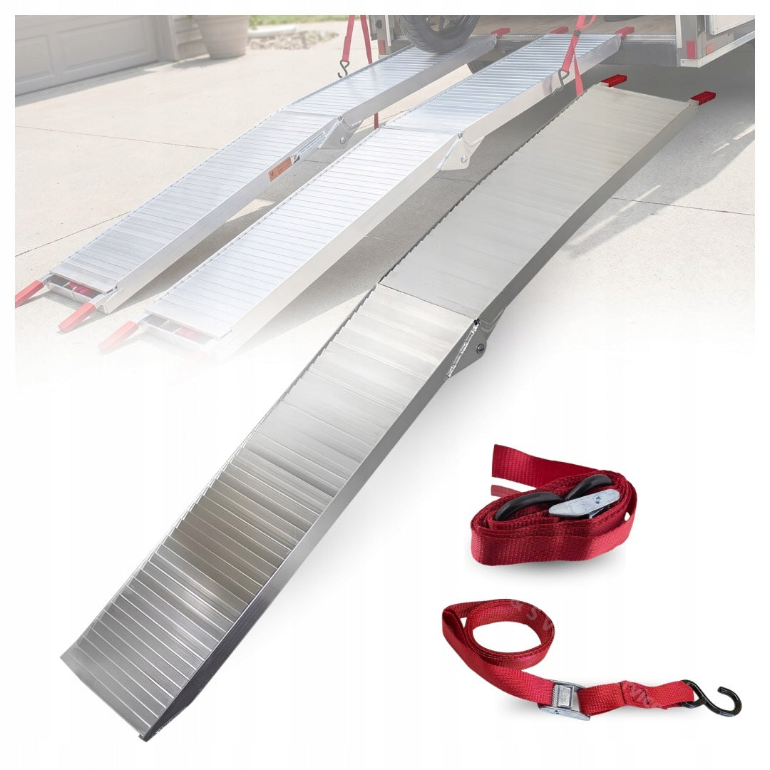 Aluminum Ramp Folding 340kg 205cm Non-Slip Motorcycle Lawn Mower