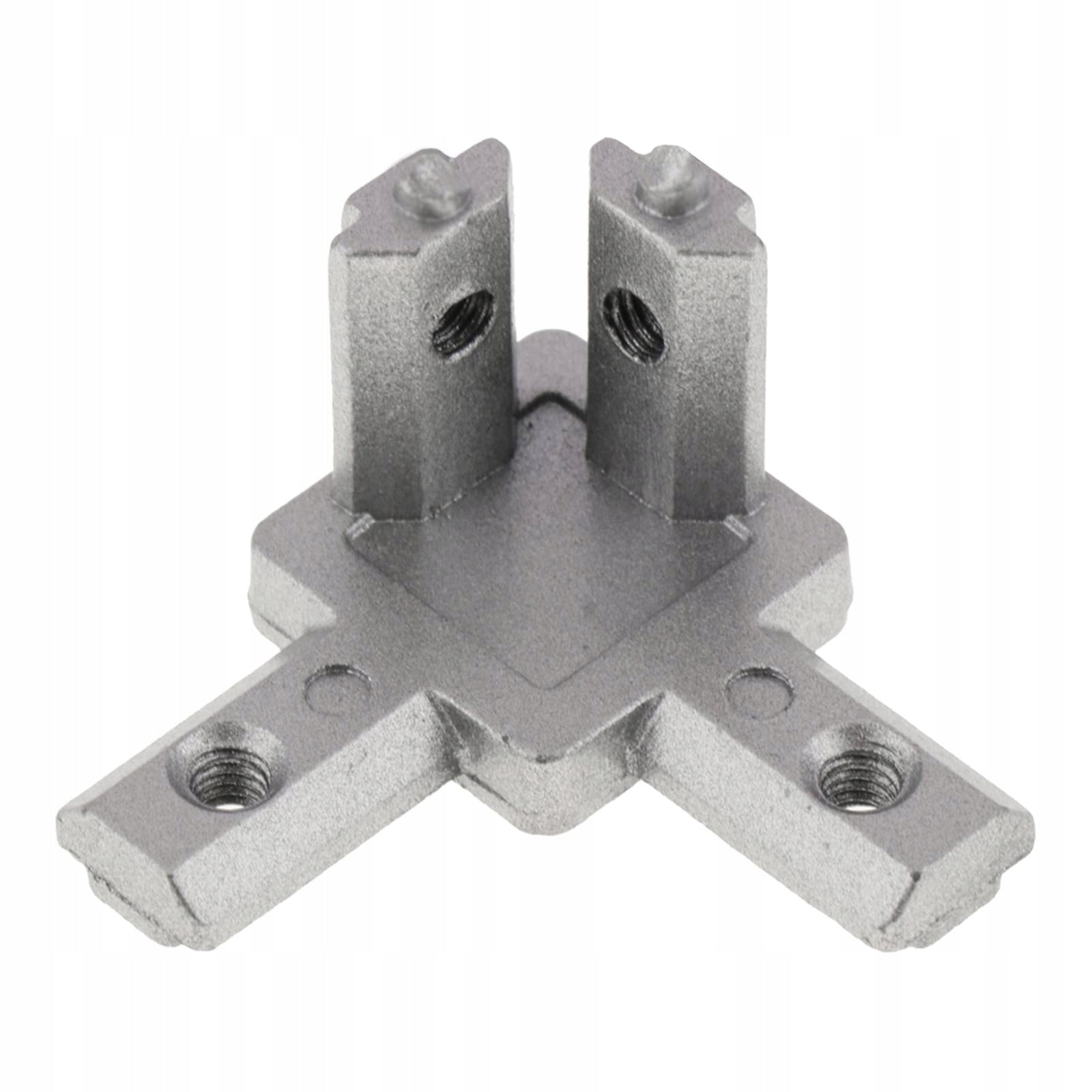 Aluminum T slot Profile L Shape 3 Way 90 Deg Inside Corner Connector 2020