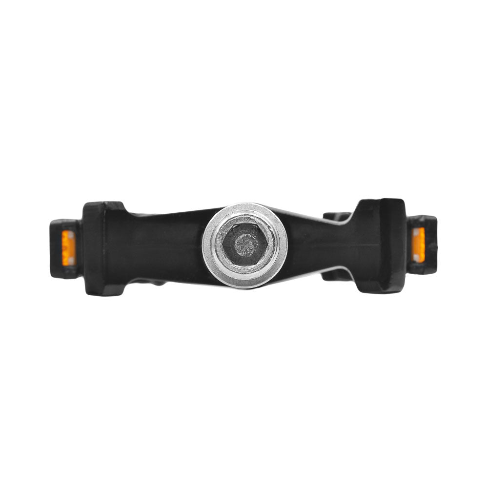Aluminum bicycle pedals for MTB bike black with machine reflectors new Brand Nexelo