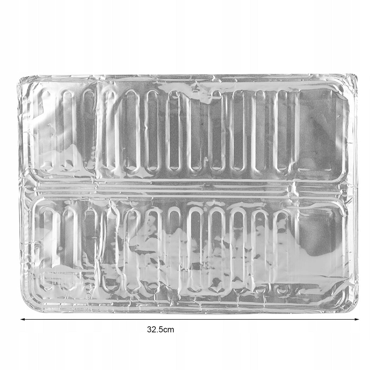 Aluminum foil plate prevents splashes