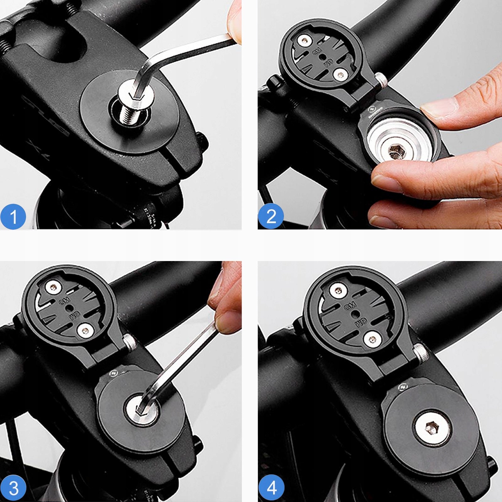 Aluminum handle adjustable for rudder stopper bracket SPORTIVO for GARMIN Brand Sportivo