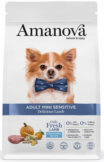 Amanova Adult Mini Sensitive Delicious Lamb 2kg. Lamb, monoprotein