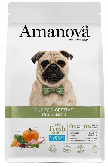 Amanova Dog Puppy Digestive Divine Rabbit - rabbit 2kg