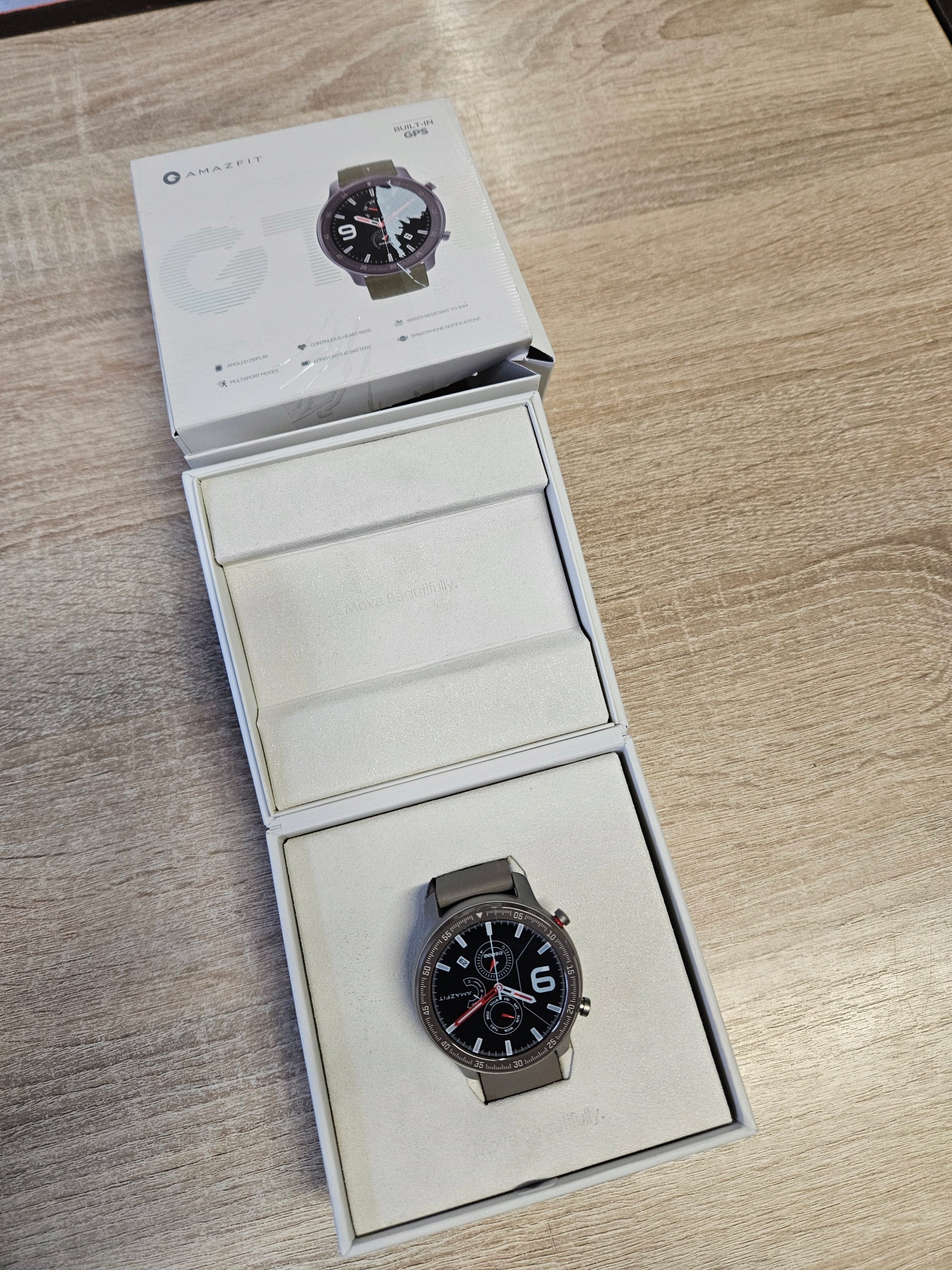 Amazfit GTR 47mm AMOLED Smartwatch for Fitness Tracking Packaging status original