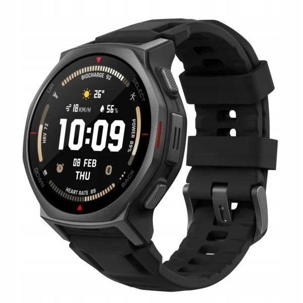 Amazfit T-Rex 3 Pro 44mm Black (Black Silicone Band)