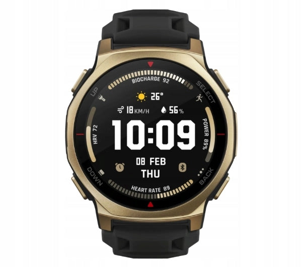 Amazfit T-Rex 3 Pro Smartwatch NFC GPS Wi-Fi AI 44mm Black Gold Brand Amazfit