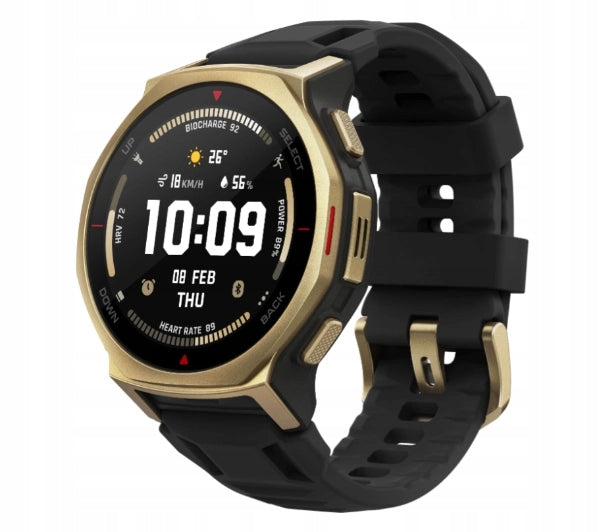 Amazfit T-Rex 3 Pro Smartwatch NFC GPS Wi-Fi AI 44mm Black Gold
