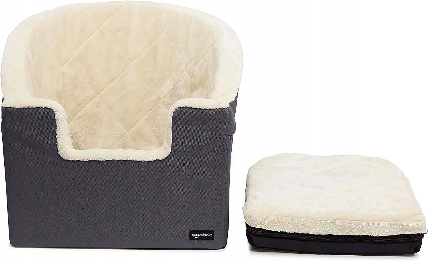 Amazon Basics, Elevated Car Seat, Seat, pouf, for Dog Size M/L