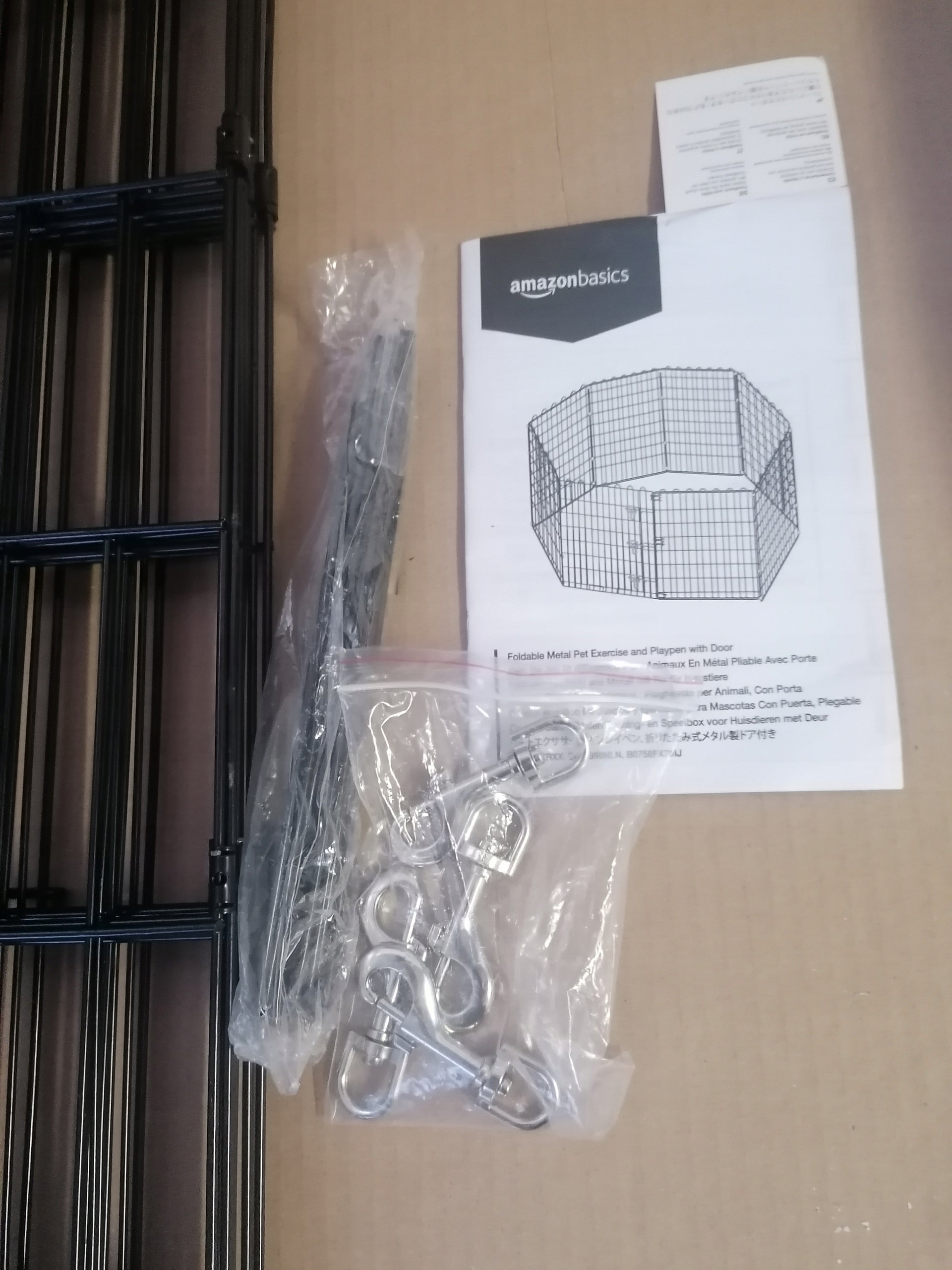 Amazon Basics Folding Dog Playpen Runway Manufacturer code 069E-249B6