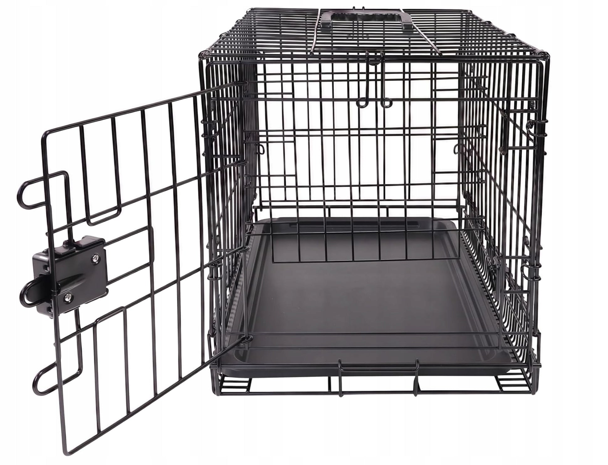 Amazon Basics Folding Metal Dog Cage Small Dogs 56x33x41 cm Black Manufacturer code Amazon Basics Składana Metalowa Klatka dla Ps