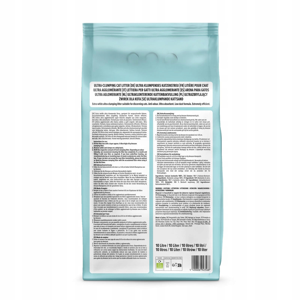 Amazon Cat Litter Extra White Ultra Clumping 10L Manufacturer code B0CTCFWBQC