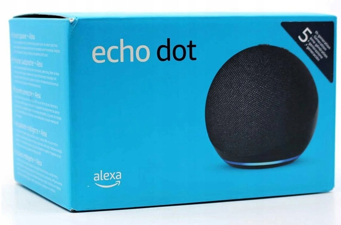 Amazon Echo Dot (5th Gen), Smart Speaker, Deep Sea Blue Packaging status original