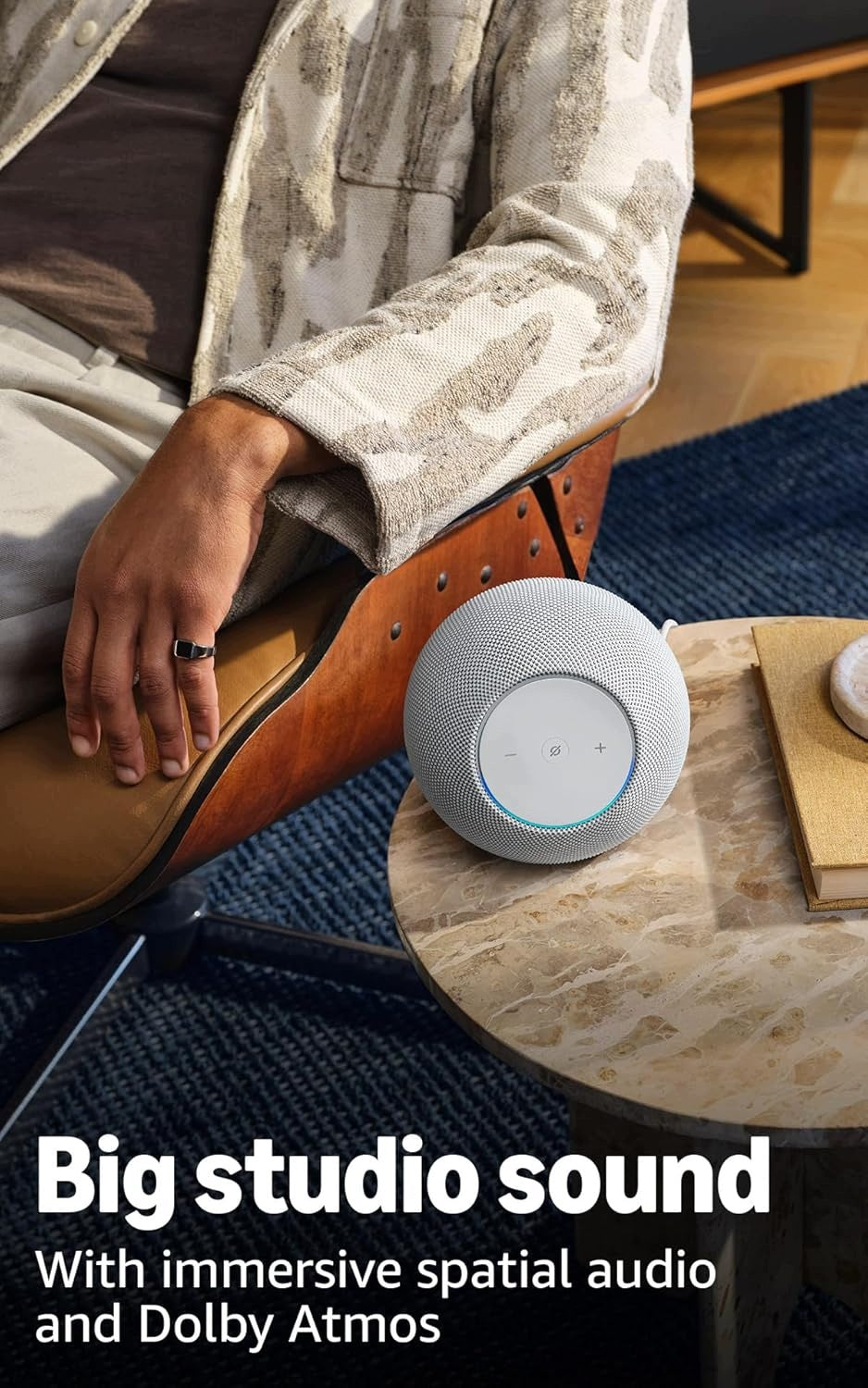 Amazon Echo Studio s prostorovým zvukem a Dolby Atmos, Alexa+, bílá Brand Amazon