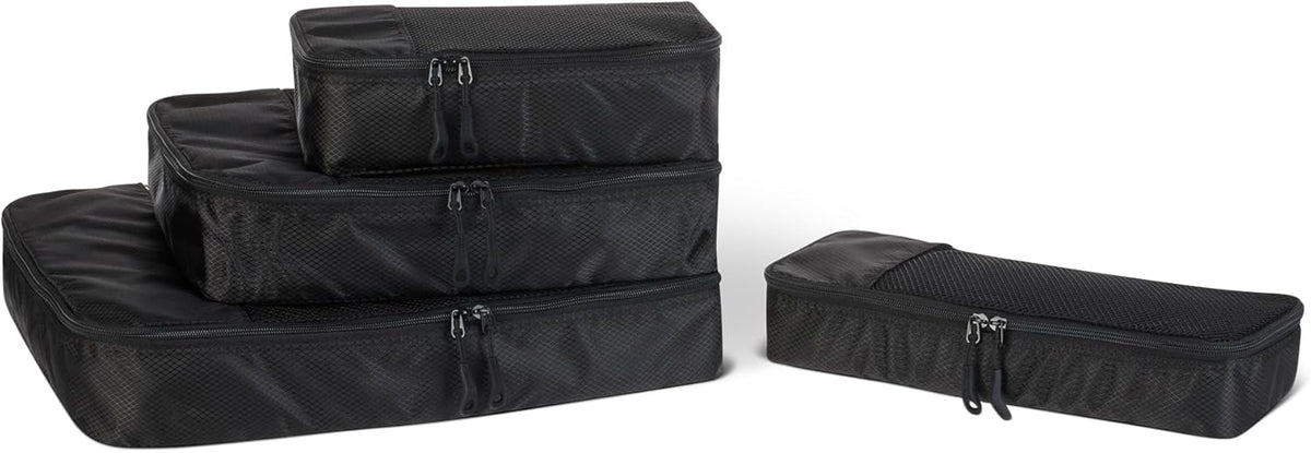 Amazon Essentials Bags Packing Slim Polyester Black L M S