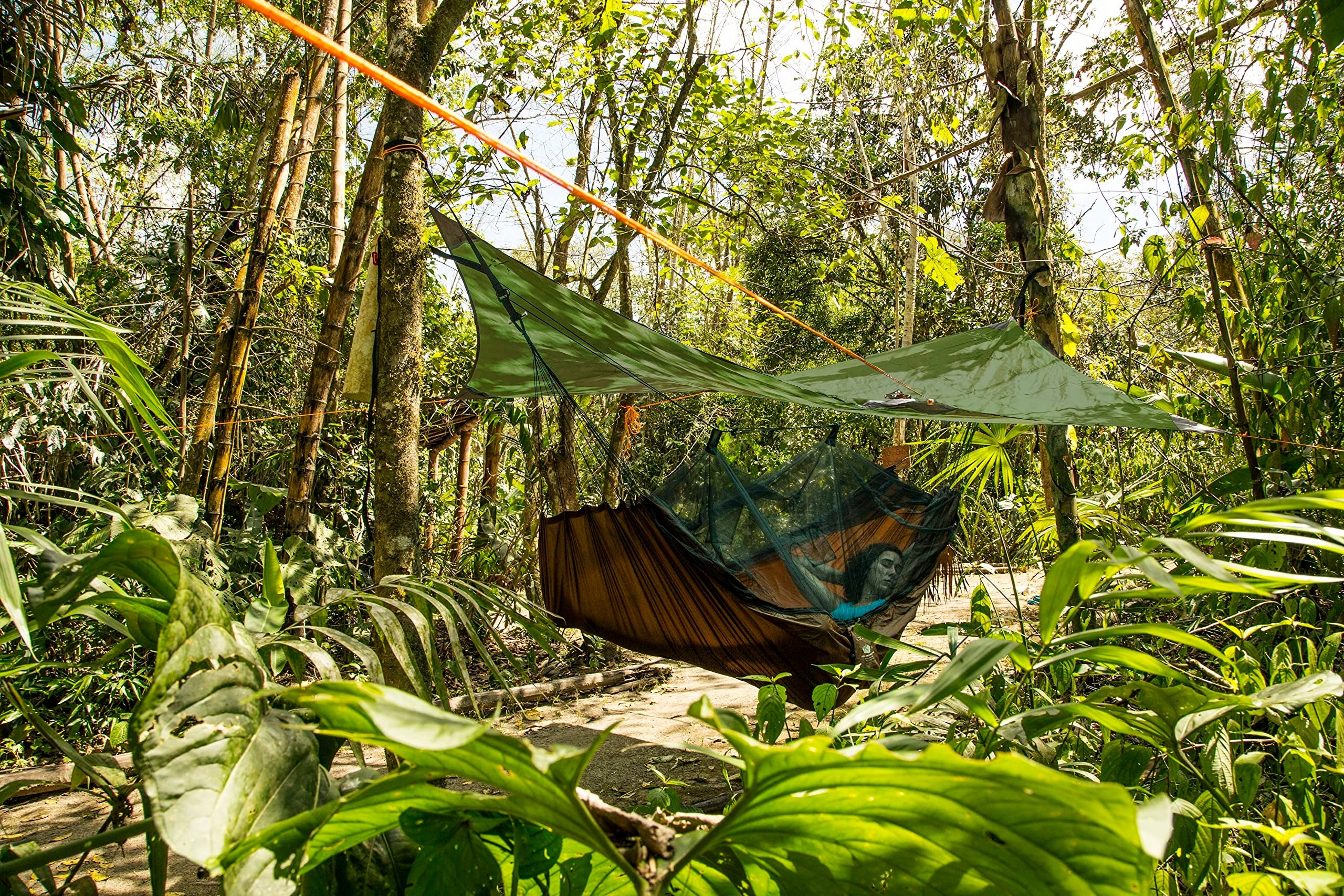 Amazonas AZ-1030210 Mosquito travel hammock Color brown
