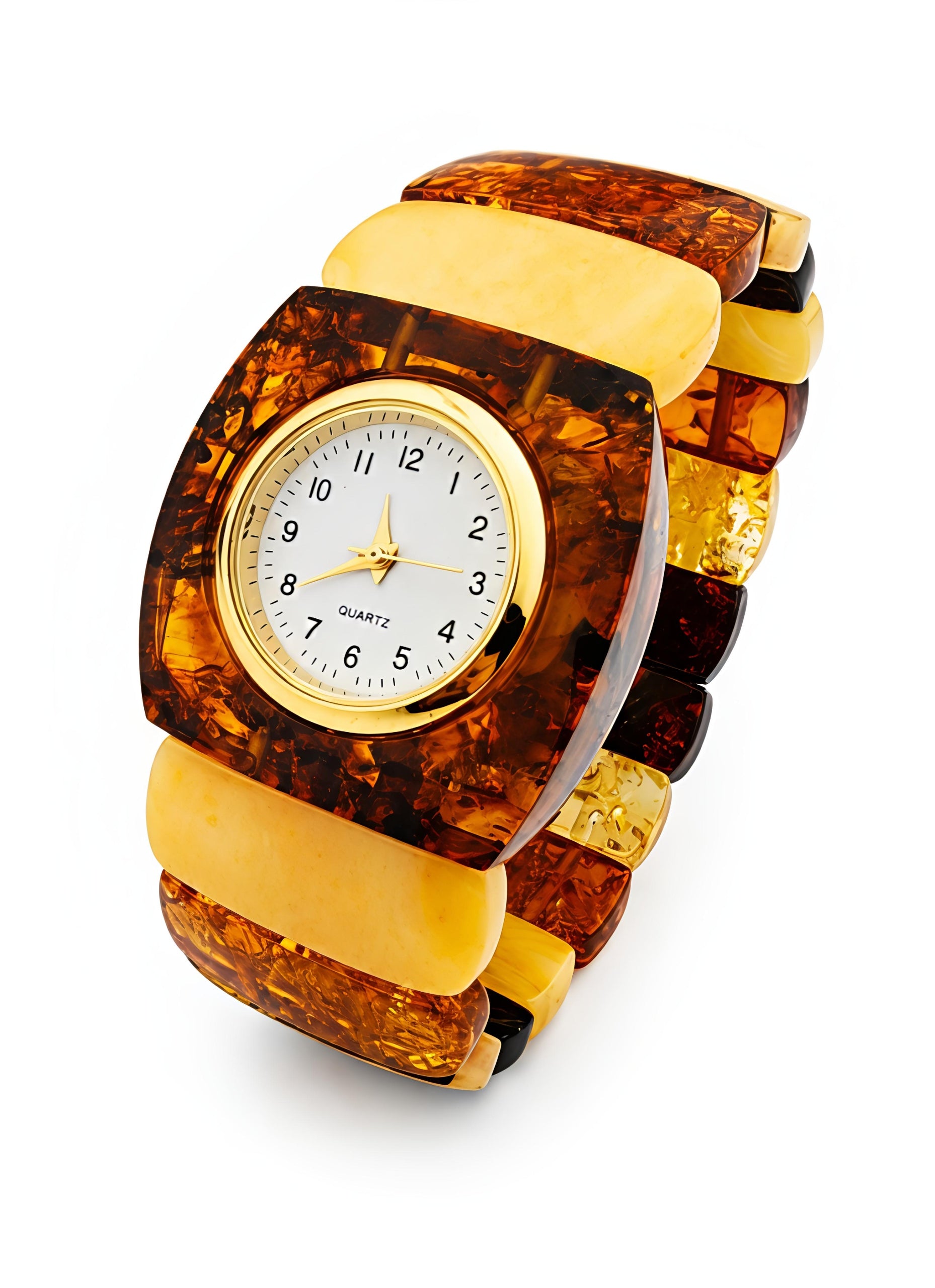 Amber watch colorful box certificate