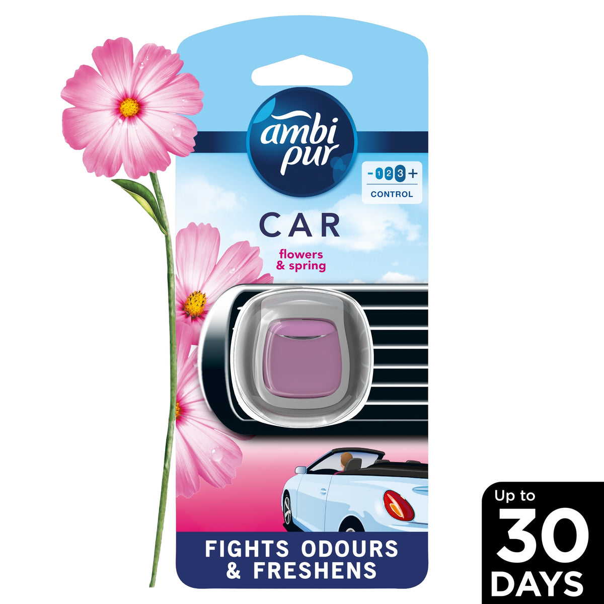 Ambi Pur Car Flowers & Spring Air Freshener Car Fragrance 2 ml Manufacturer's catalog number 4015600900014
