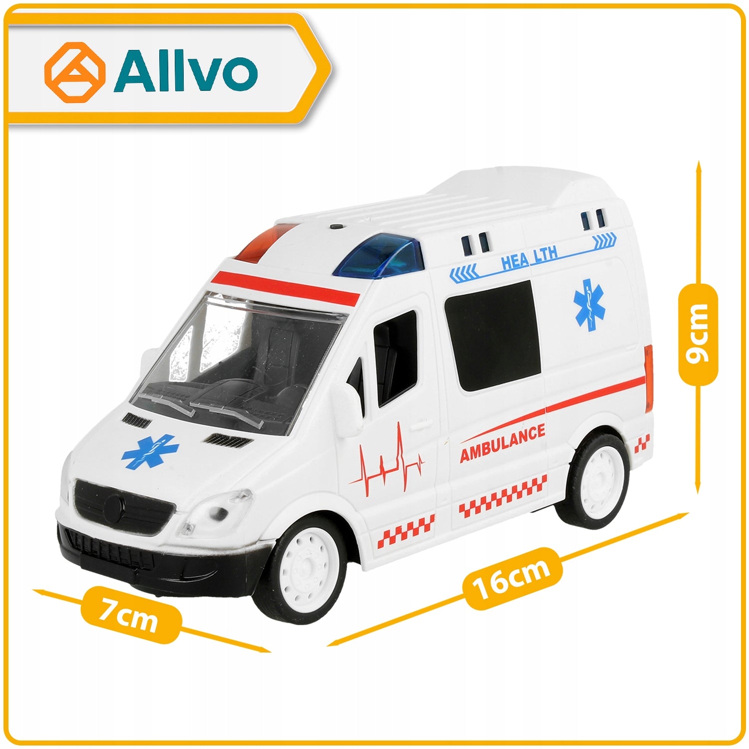 Ambulance Remote Controlled Car Ambulance Auto LED Sound NS Brand LEAN Toys