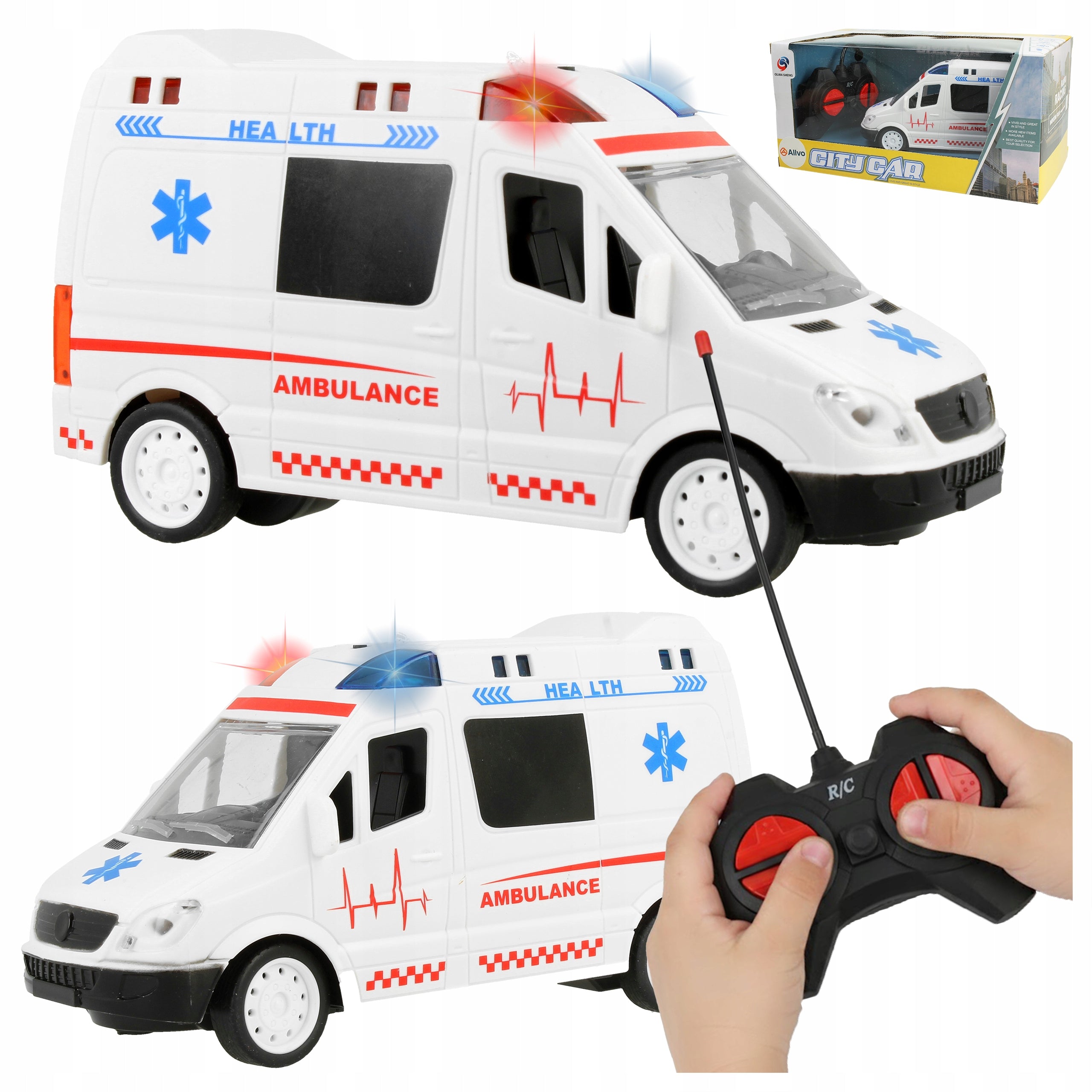 Ambulance Remote Controlled Car Ambulance Auto LED Sound NS