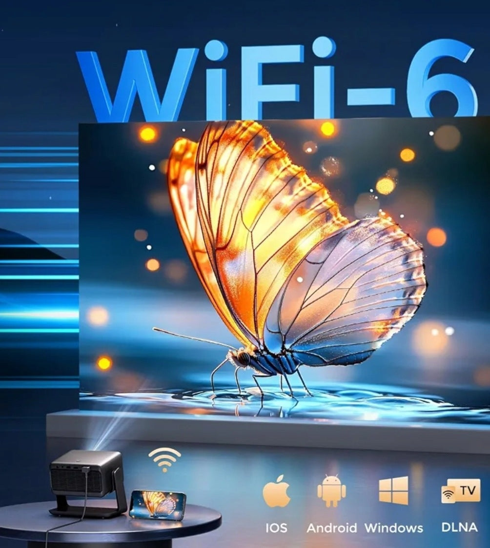 Ameela AC321 Full HD 4K WiFi Bluetooth Netflix Smart TV Projector Brand no brand