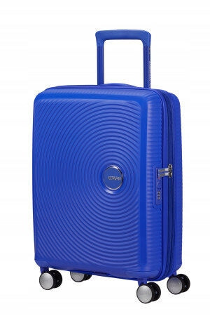 American Tourister Soundbox Cabin Suitcase 55cm Widened Blue TSA