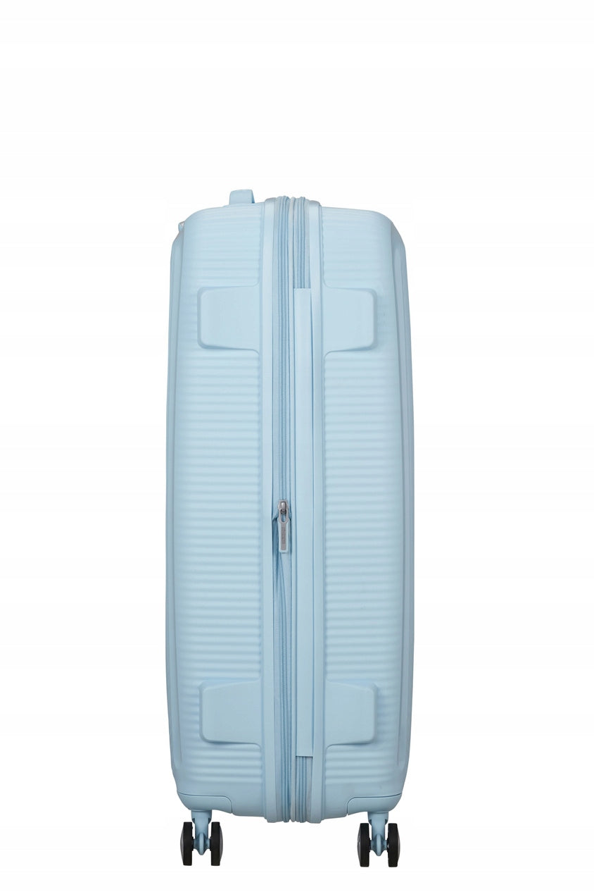 American Tourister Soundbox Large Hard Suitcase 77cm Widened Blue Model SoundBox EXP 77 cm