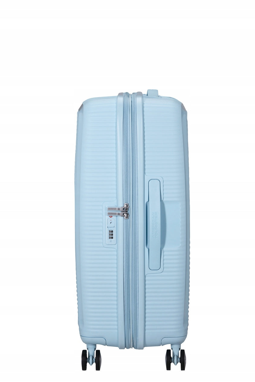 American Tourister Soundbox Suitcase Medium TSA 67cm Widened Blue Gender not applicable