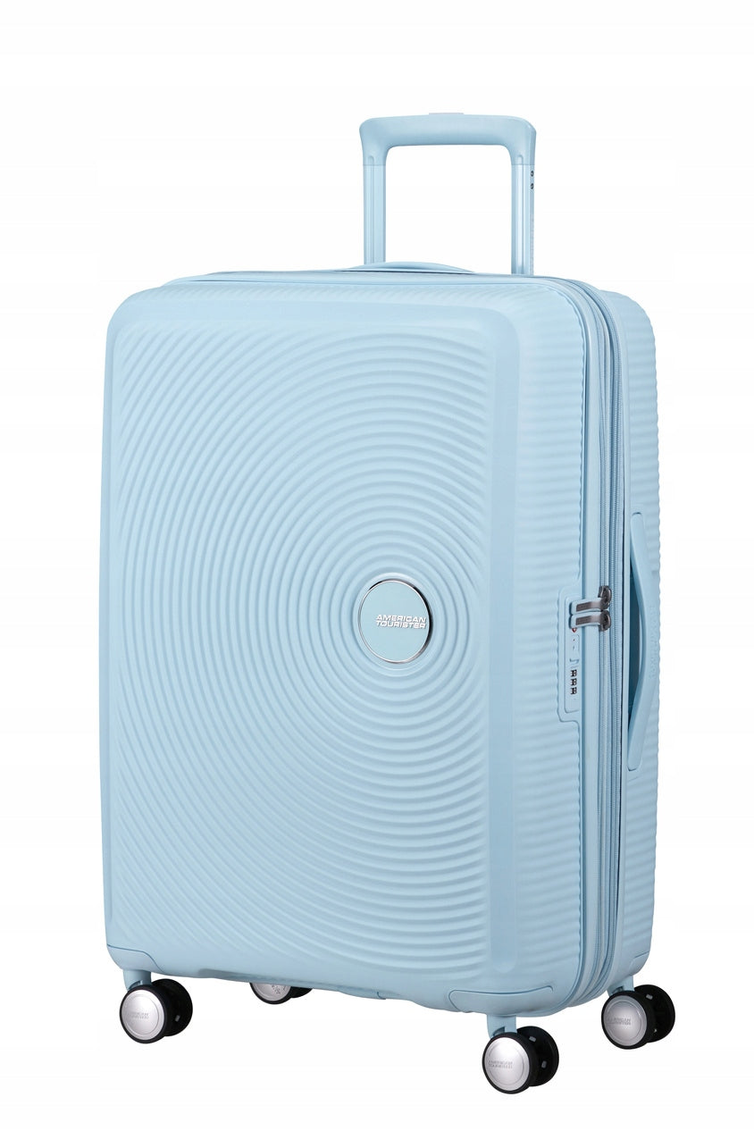 American Tourister Soundbox Suitcase Medium TSA 67cm Widened Blue